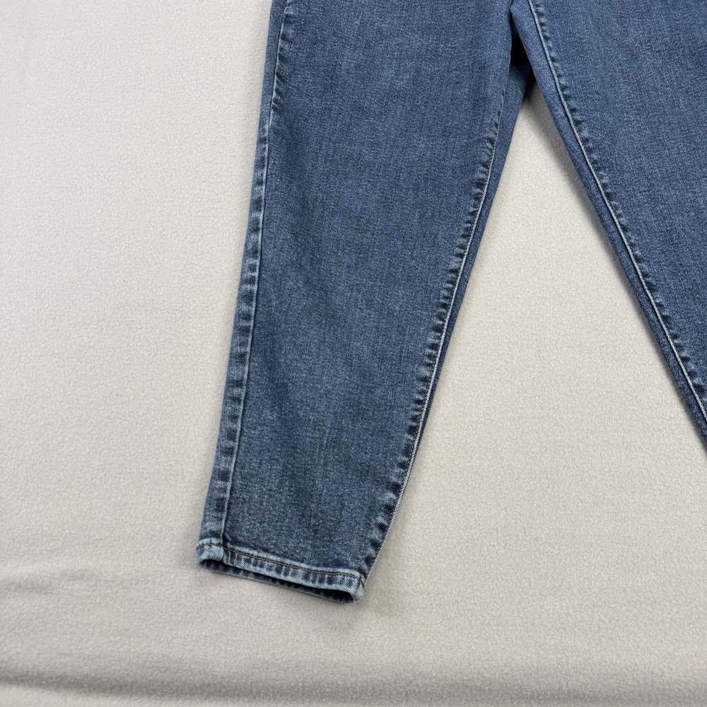 Levi's Silver Tab Mom Jeans Women's Size 31x27 High-Rise Tapered Blue Denim - Picture 3 of 16